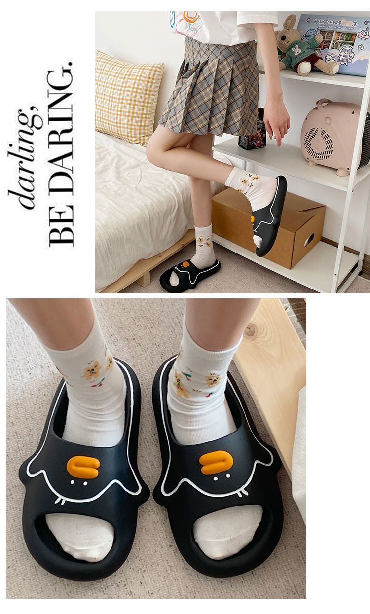 Women's Sandals Summer Student Dormitory Cute Girl Heart Indoor And Outdoor Non-slip Platform