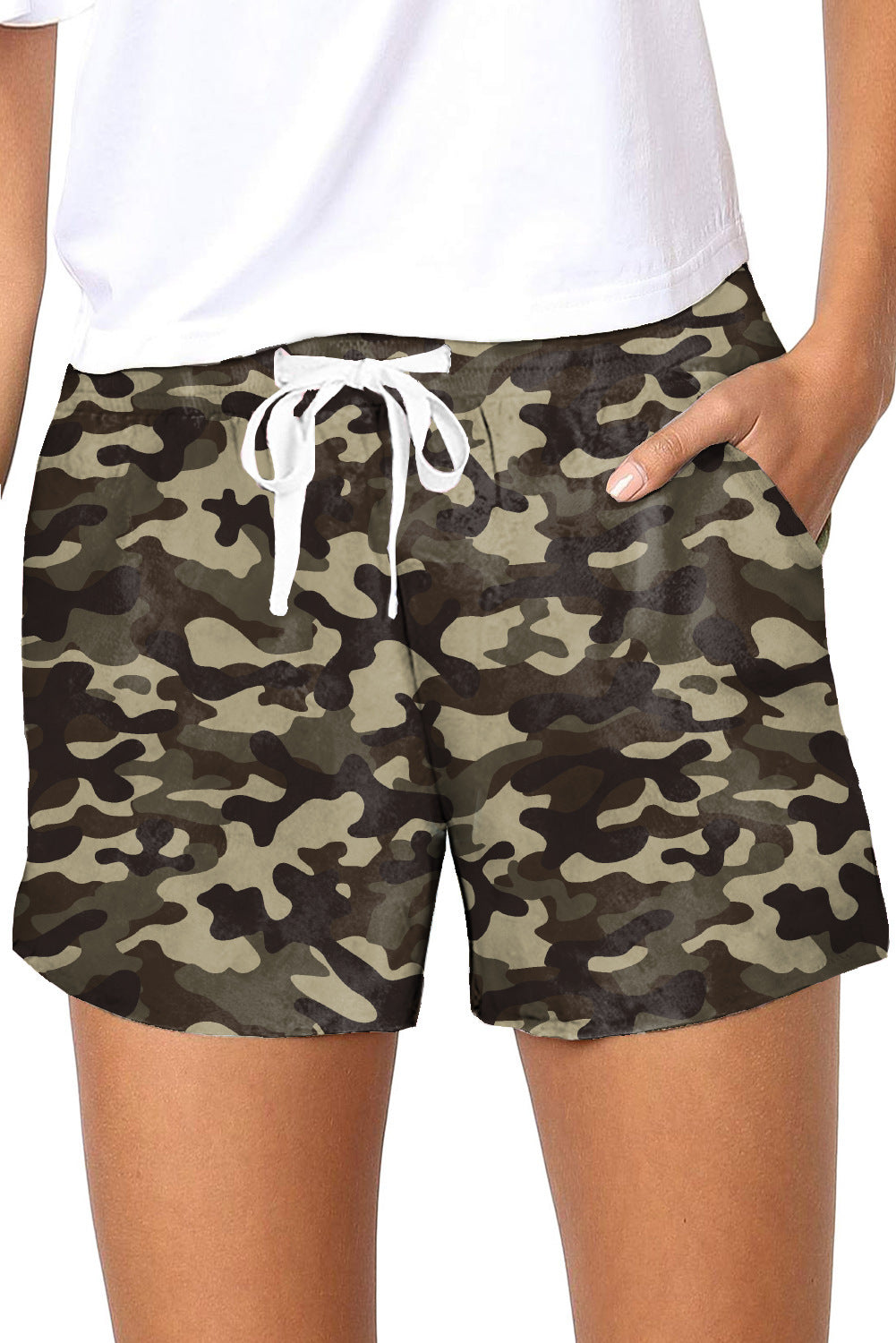 Summer Slim Tie Dye Patterned Gradient Casual Beachwear Shorts