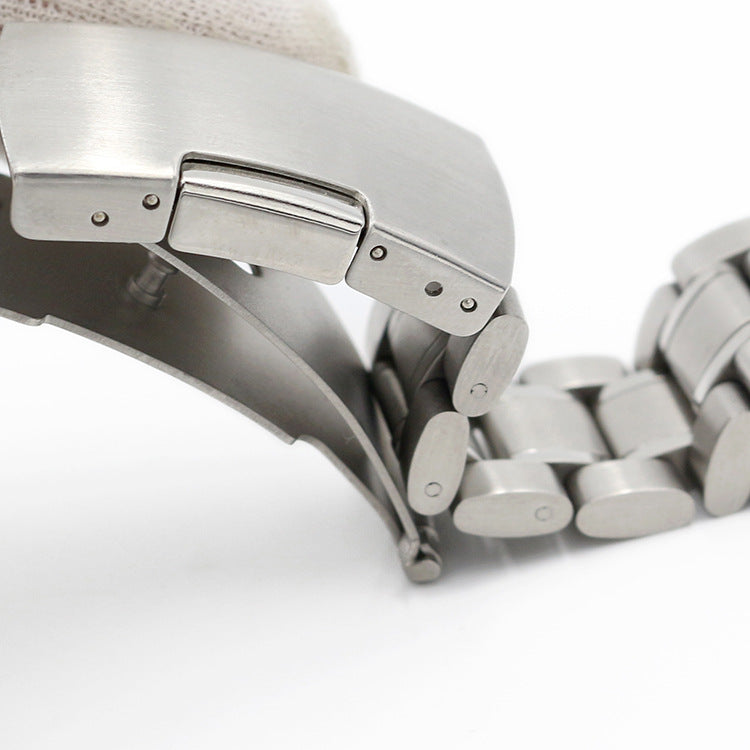 Five beads solid strap with butterfly edge snap buckle