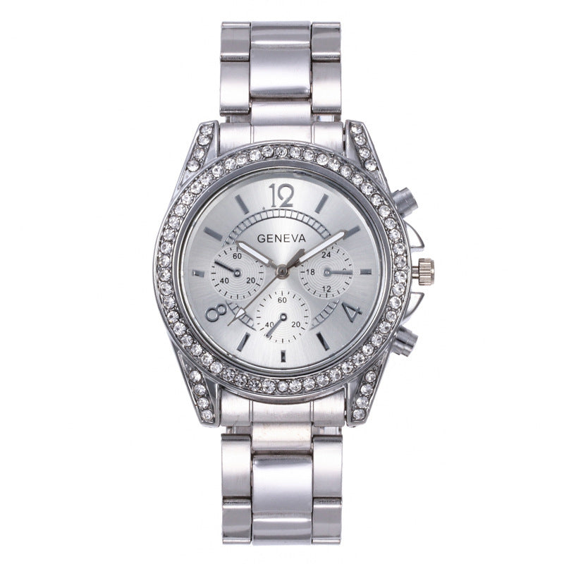 Fashion diamond dial ladies alloy watch Quartz watch