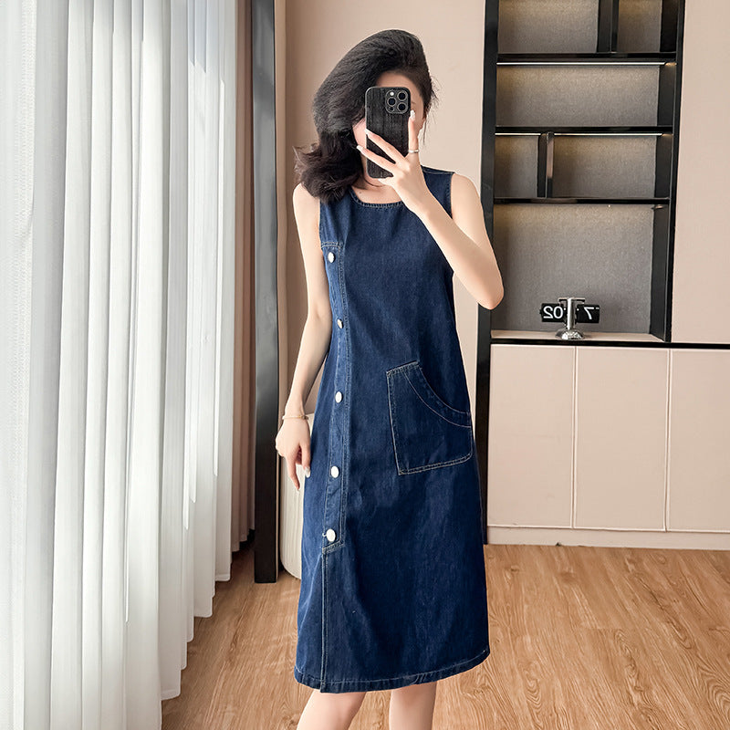 Loose-fitting Straight-cut Dress