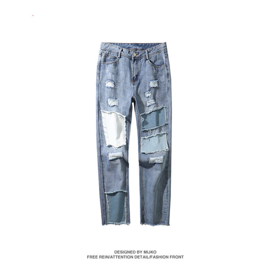 Hole patch insect bite trousers