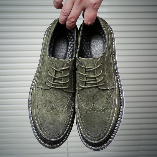 Thick-soled Casual Shoes All-match Male Retro