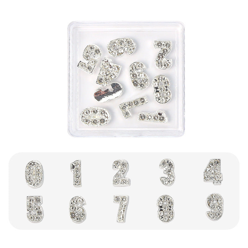 12 Constellation Nail Art Accessories Alloy