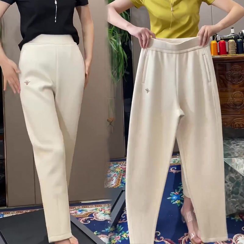 Women's High-end Fashion Draping Slim Fit Slimming Slim Fit High Waist High Elastic Casual Pants