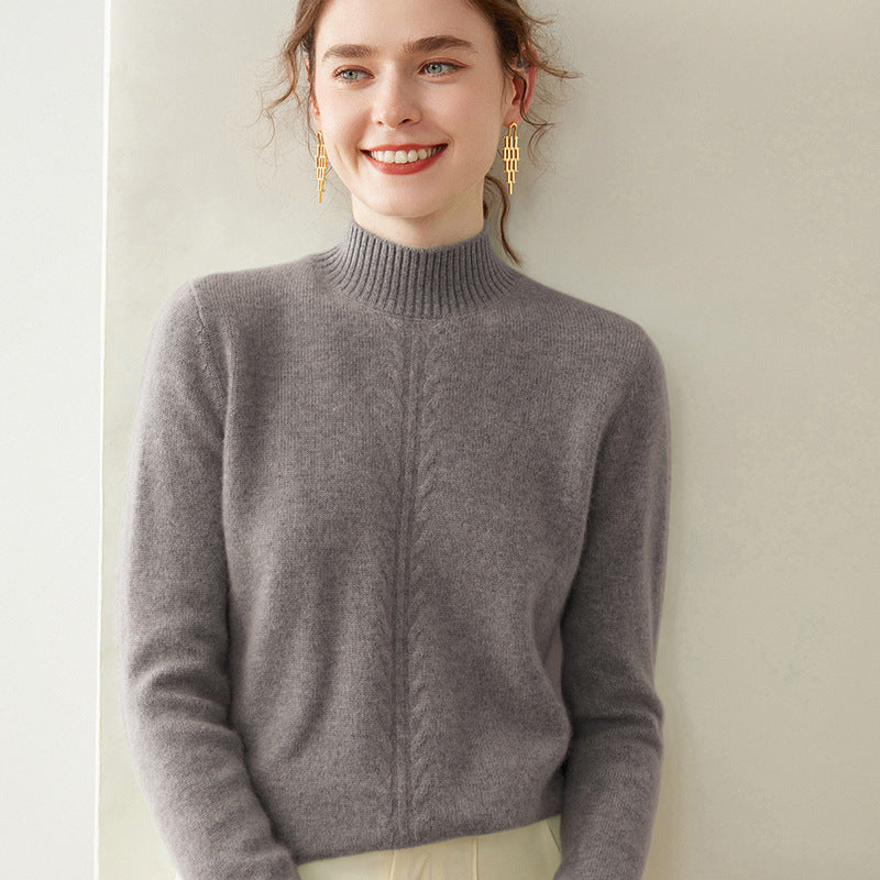 Cashmere Knitted Bottoming Shirt
