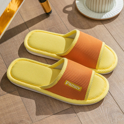 Linen Slippers Women's Home Indoor Home