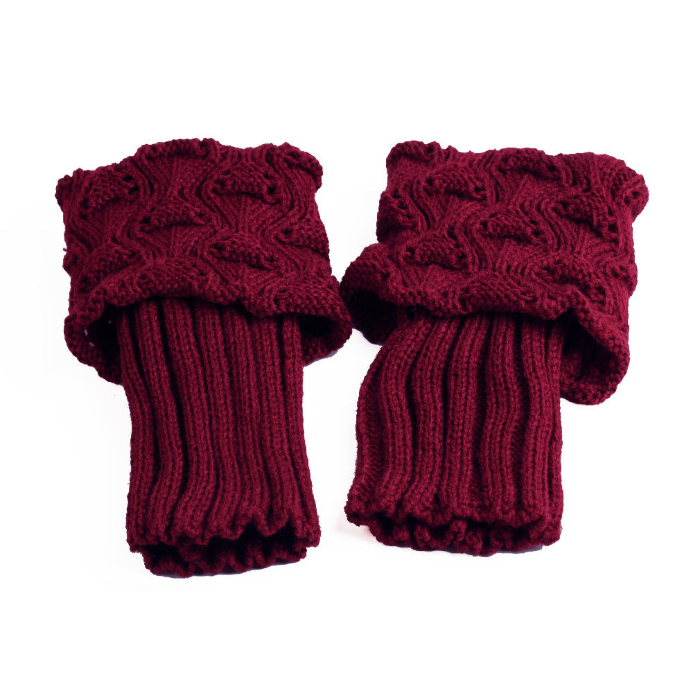 Hollow leg boot cover woolen leg cover warm decoration