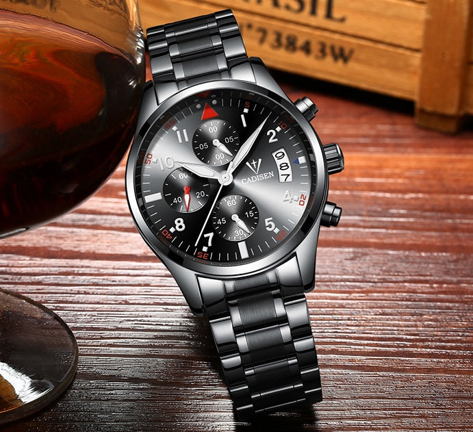 Quartz Fashion Multifunctional Stainless Steel Watch
