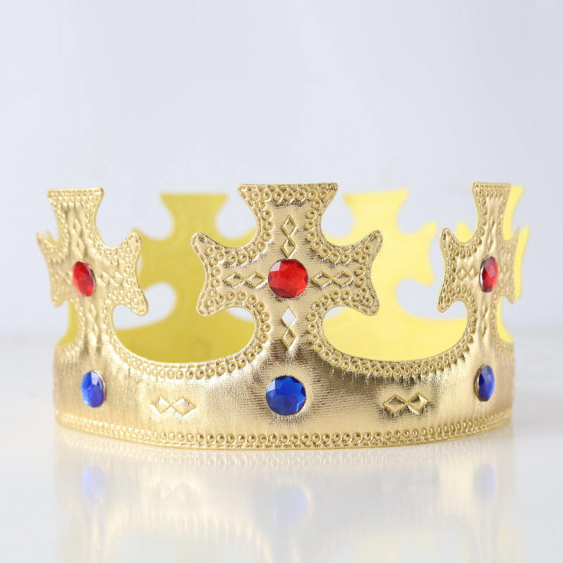 Children Birthday Arrangement Props Golden Cloth Crown