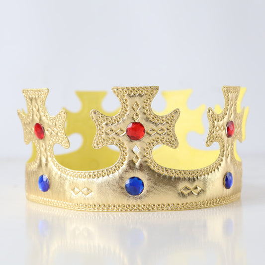 Children Birthday Arrangement Props Golden Cloth Crown