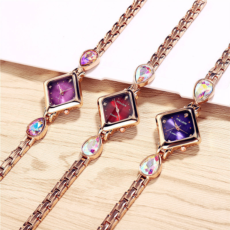 Diamond-studded high-end quartz watch