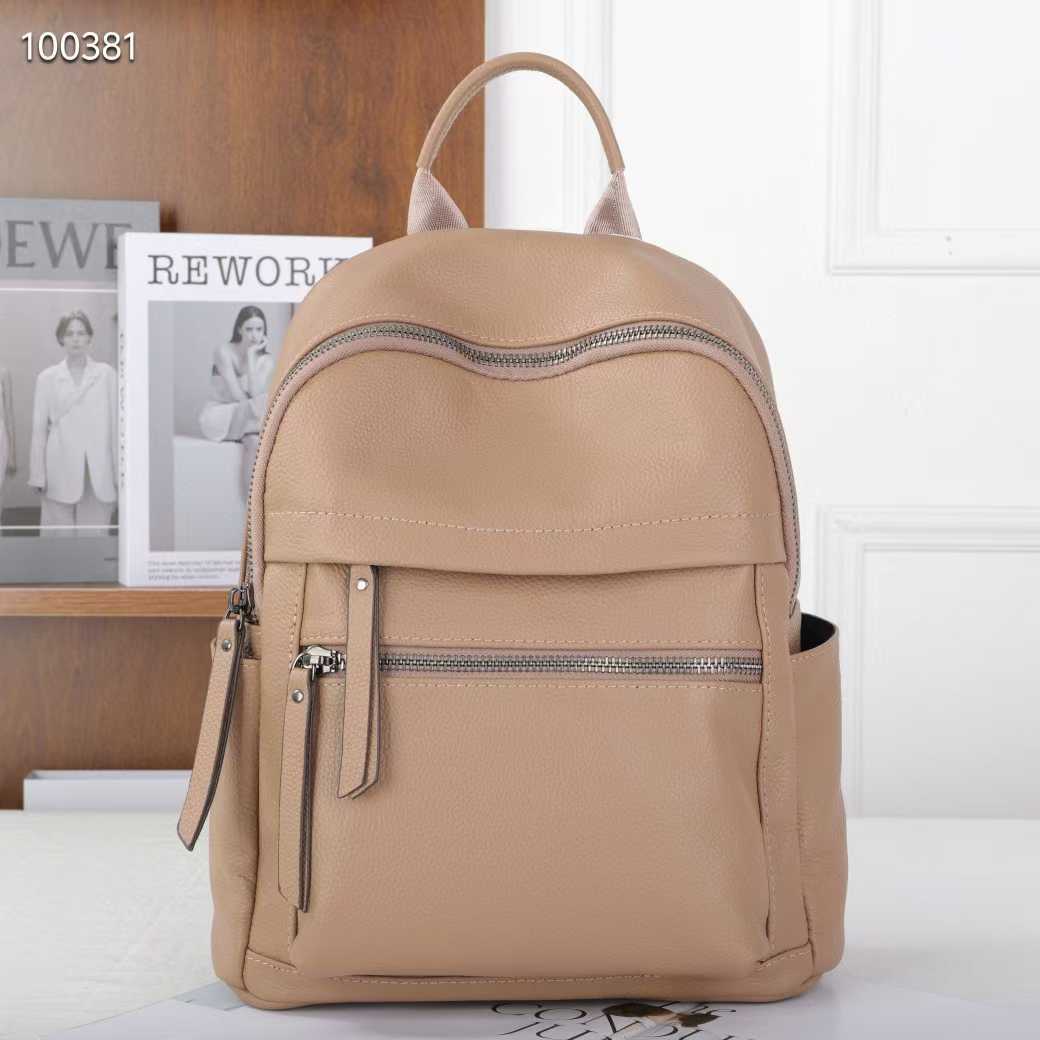 Women's Backpack Large Capacity New Fashionable And Easy-to-match Soft Leather