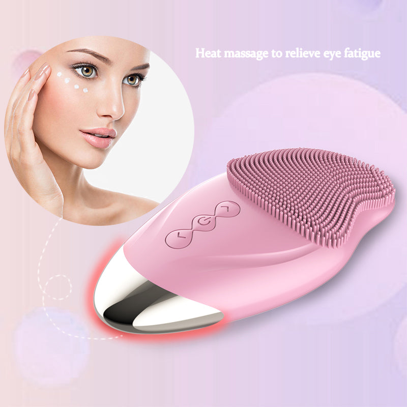 Waterproof silicone cleansing instrument
