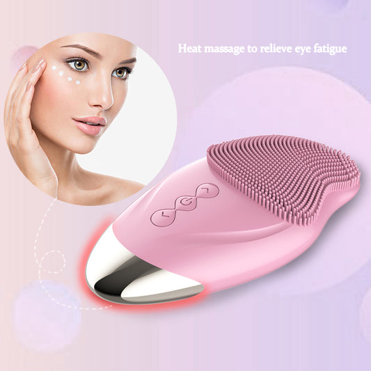 Waterproof silicone cleansing instrument