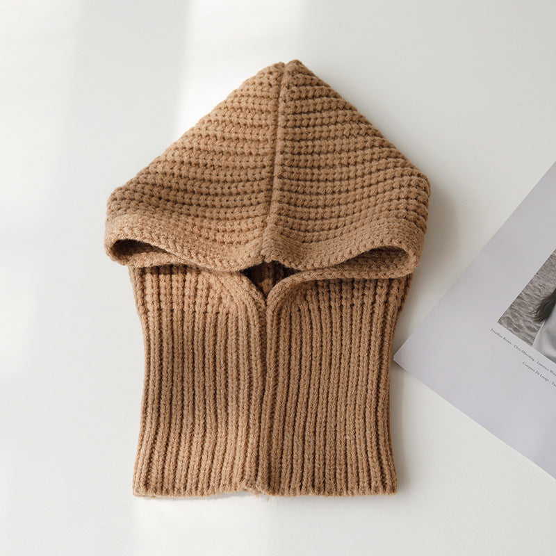 Warm Neck Wrap Wool Hat