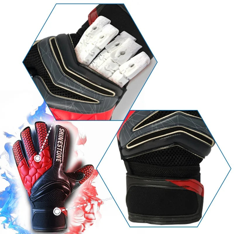 Children Harness Finger Guard Thickened Latex Goalkeeper Gloves