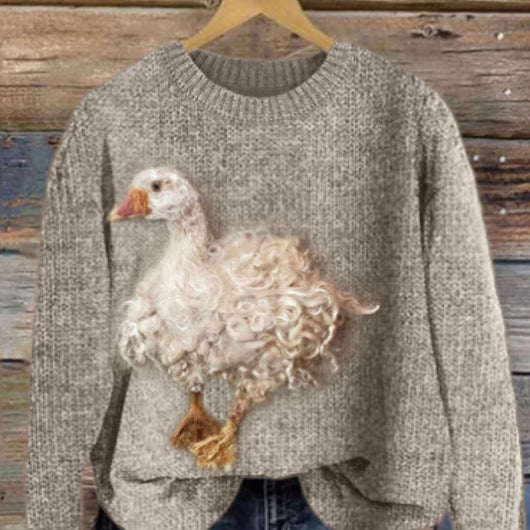 Langærmet sweatshirt til kvinder med et festligt græskar-lanterne-print