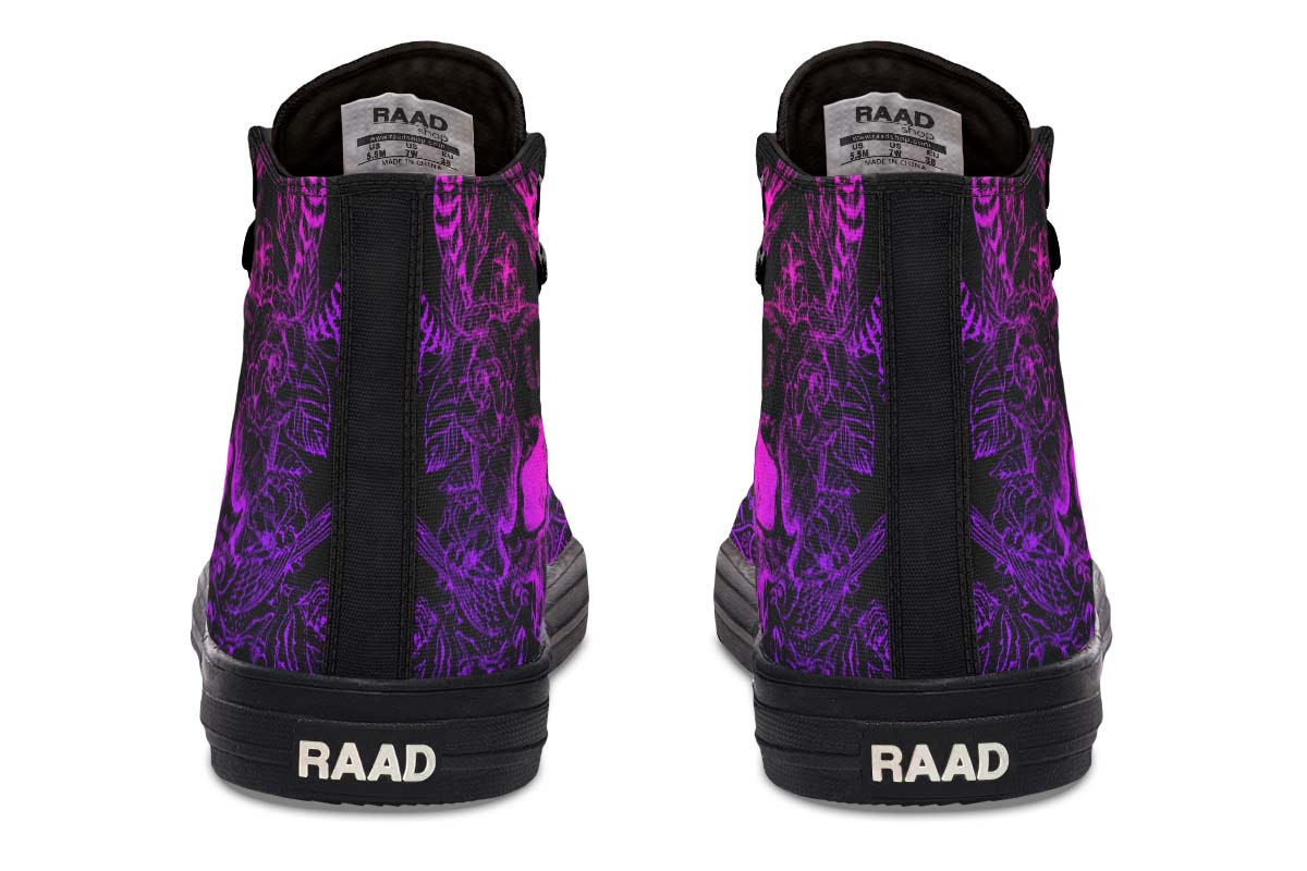 Printed Couple High-top Canvas Shoes