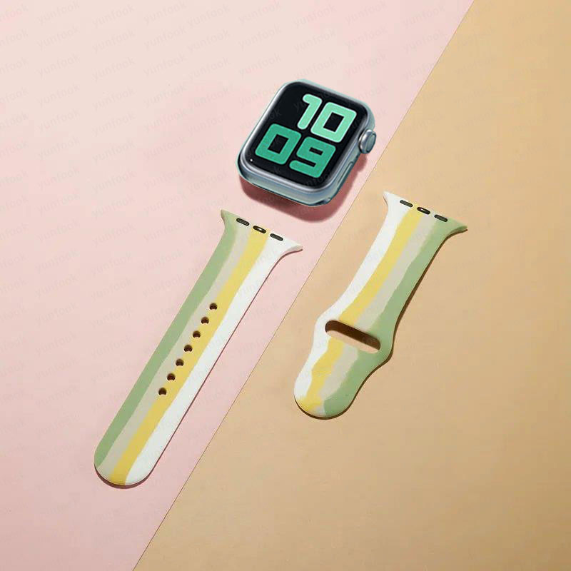 Simple And Creative Colorful Silicone Replacement Strap