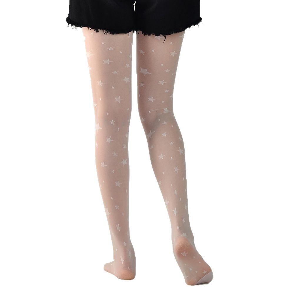 Polka Dot Star Jacquard Women's Pantyhose