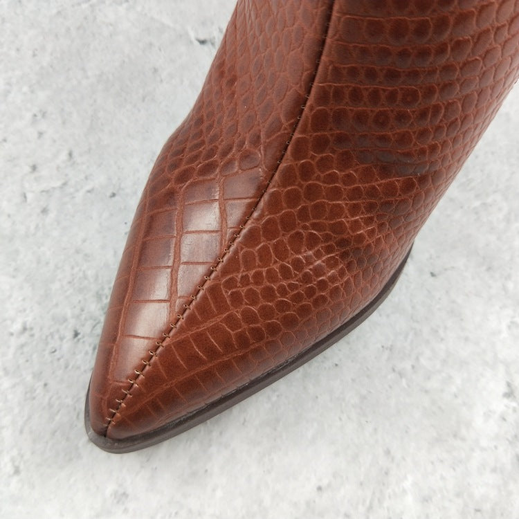 Casual Women's Short Boots With Thick Heels