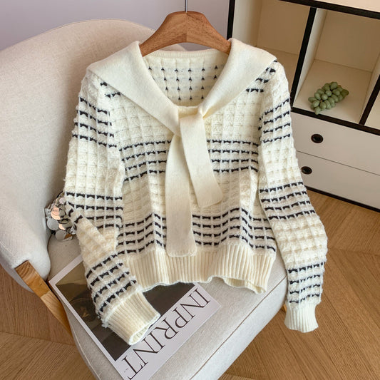 Women's New Thickened Slimming All-matching Graceful Loose Sweater