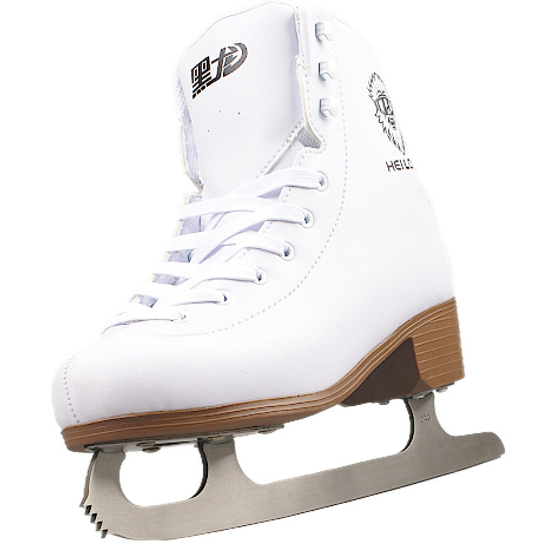 Flower Smooth Pattern Real Ice The Skating Shoes