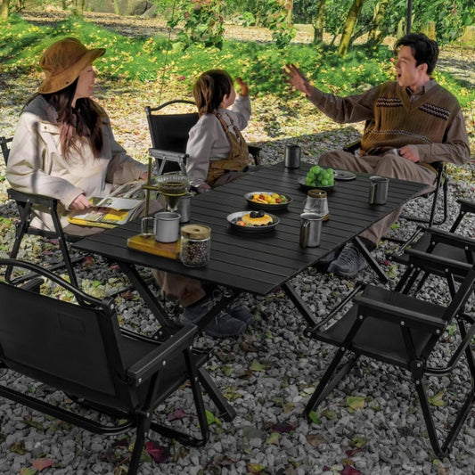 Camping Table And Chair Outdoor Folding Egg Roll Table