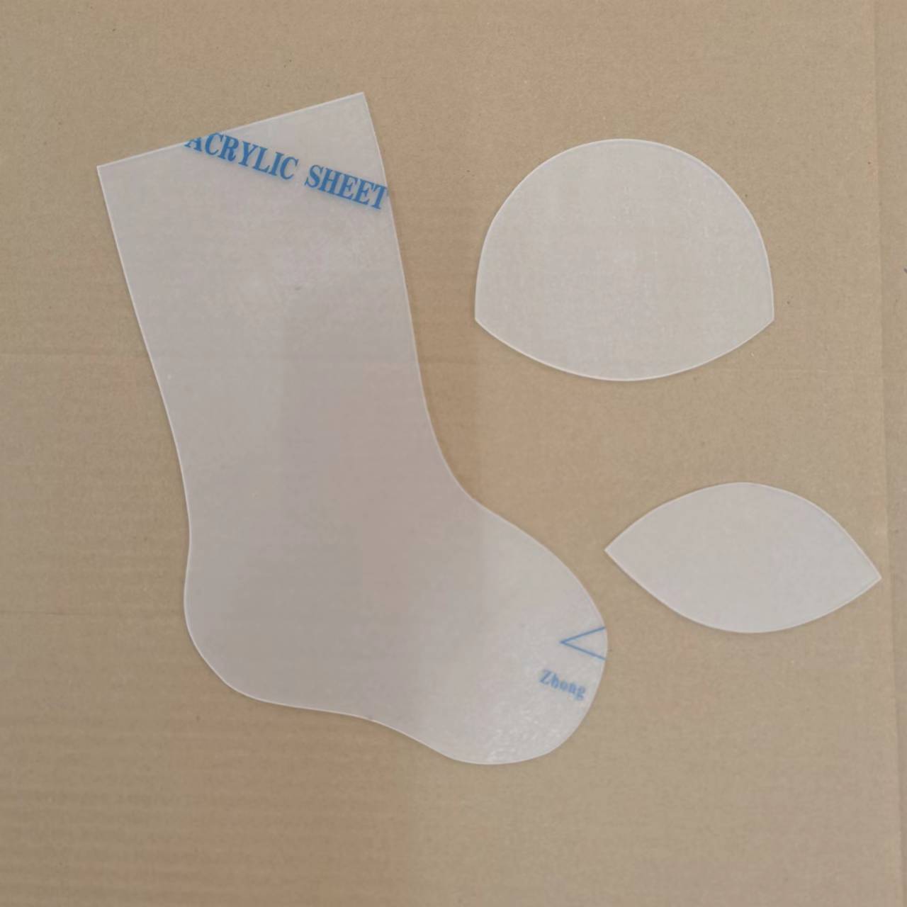 Handmade Christmas Socks Template Set DIY Cutting Ruler