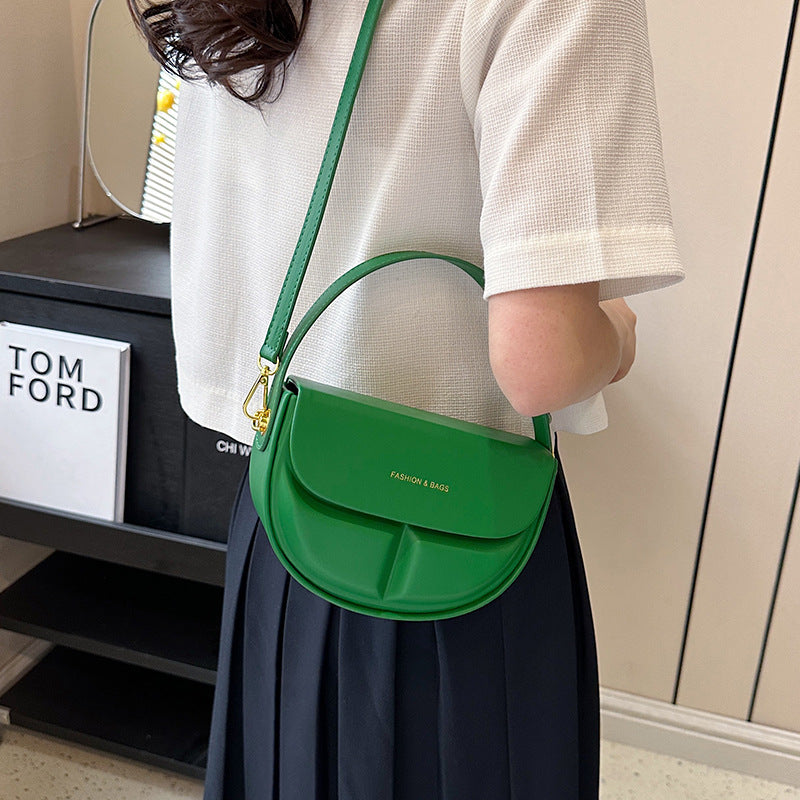 Advanced Texture Candy-colored One-shoulder Crossbody Handbag