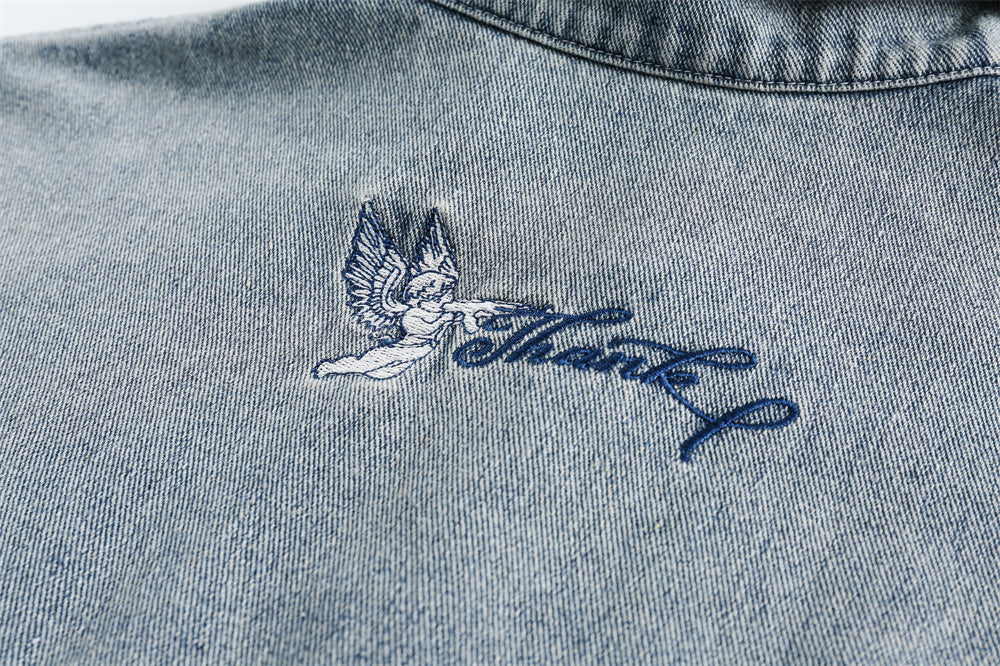 Cat Beard Stitching Loose Lapels Coat American Fashion Brand