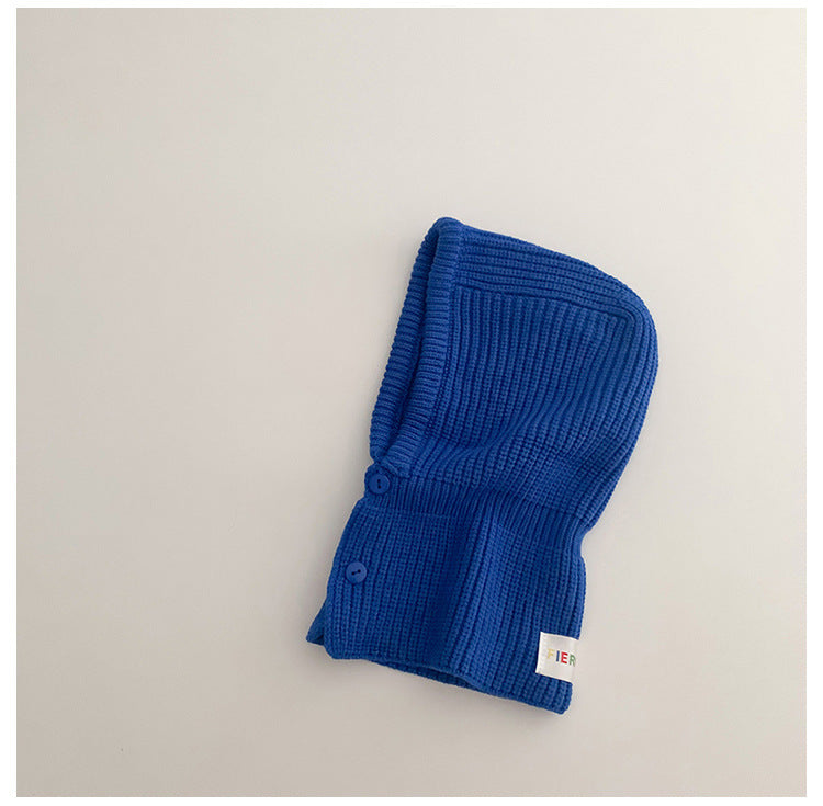 Winter Warm And Cute Children's Hat Scarf Integrated Hat