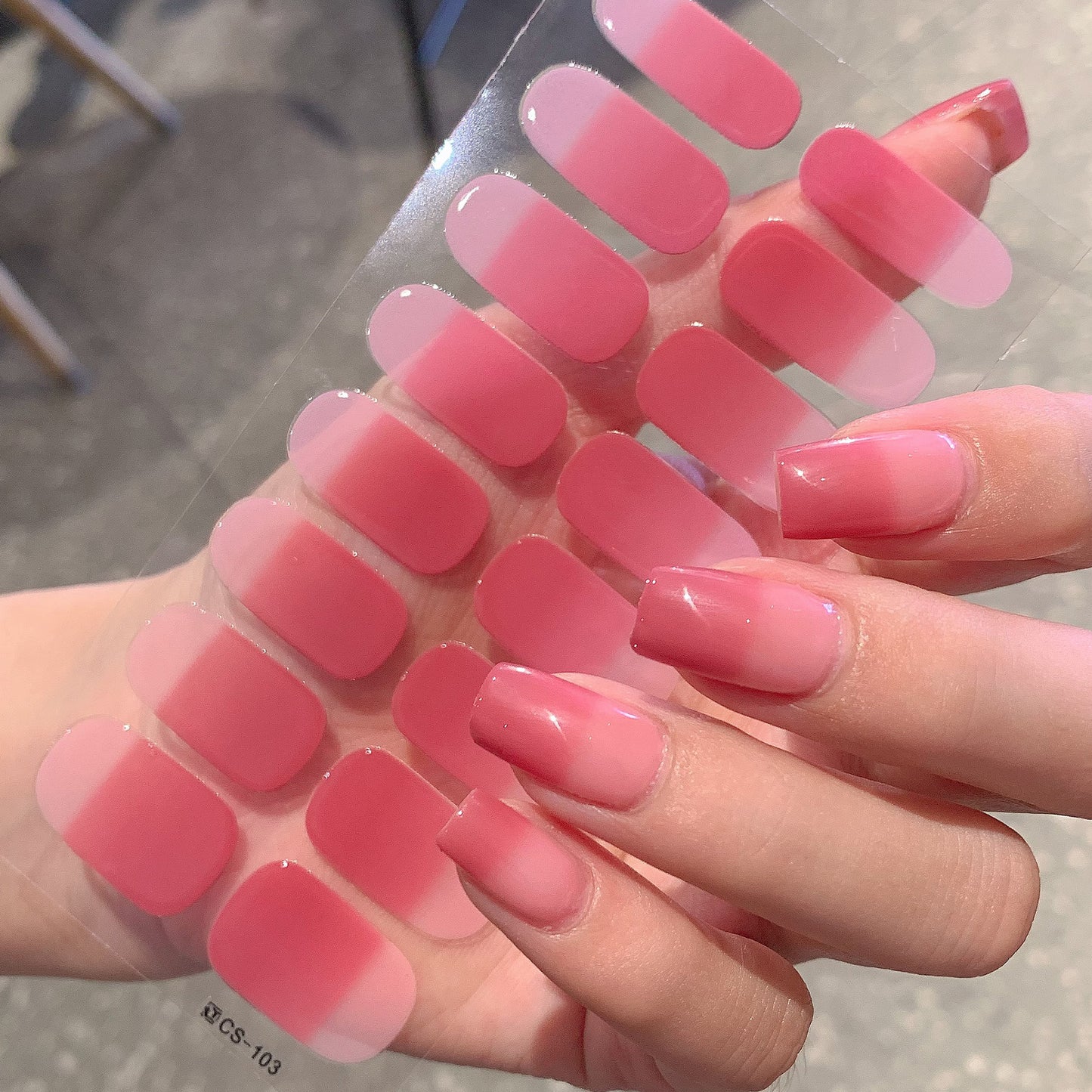 Gradient Color Nail Sticker Spring And Summer Comely Finger