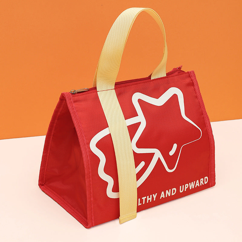 Thickened French-style Maillard Student Lunch Bag For Work And Commuting Keeps Food Warm
