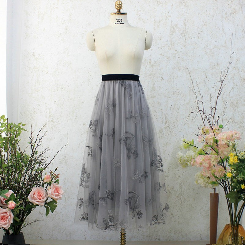 Sagging A-shaped Slim Fit Fairy Long Dress