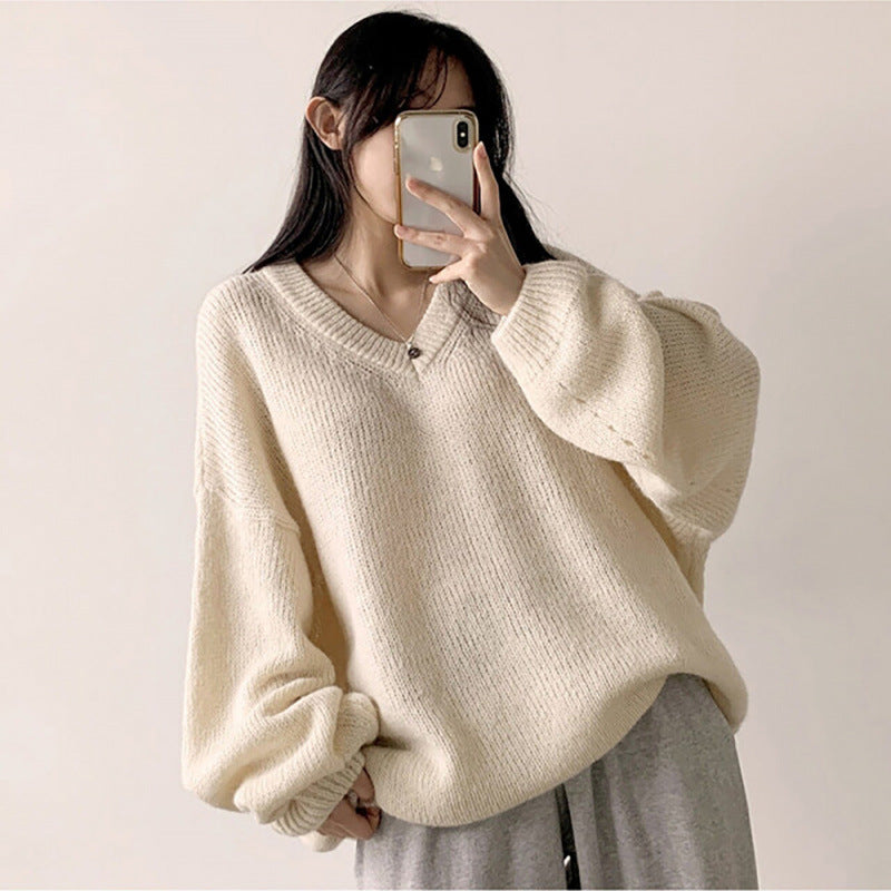 Pullover Long Sleeve Bandage Dress Slimming Sweater