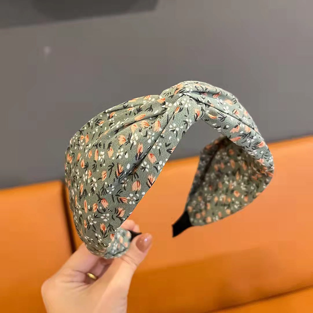 Retro French Wide Brim Hair Band Hair Fixer Women's Summer
