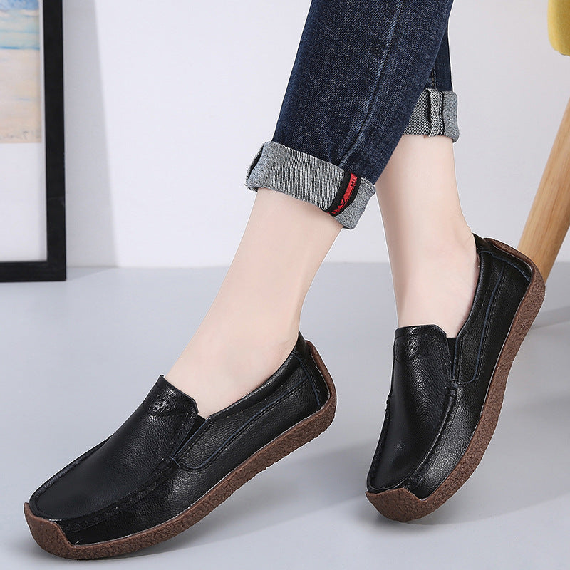 Women's Shoes Non-slip Cowhide Soft Bottom