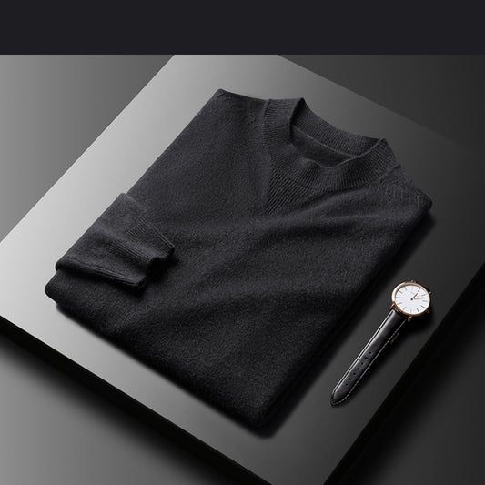 Business Casual Neckline Pattern Fashion Sweater Male