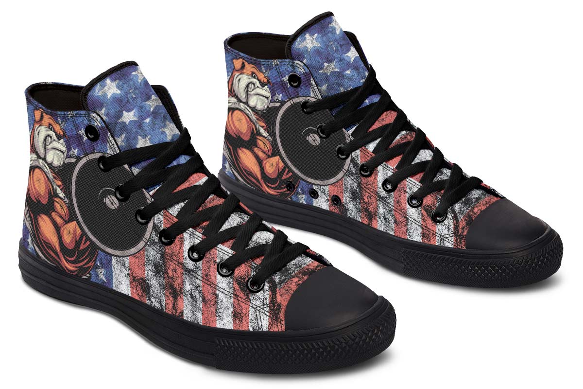 Men's And Women's Fashion Color Printing High-top Canvas Shoes