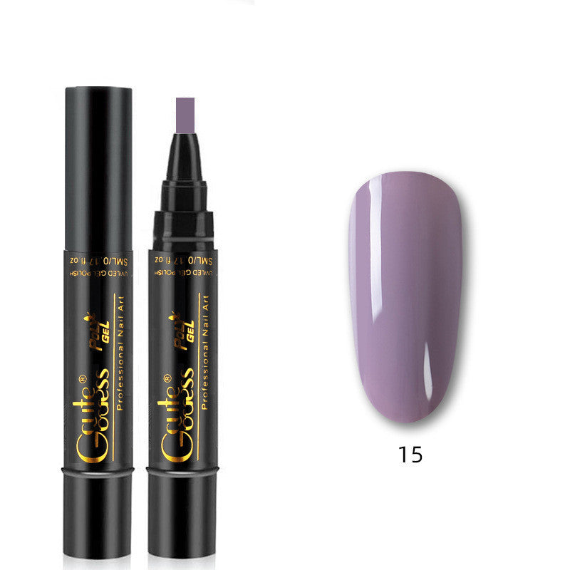 Nail Glue Pen 3 In 1   One-step Glue Phototherapy Plastic Nail Magnet Pen French Water Ripple Cat Eye Strong Magnet Pen DIY Manicure Tool Pen