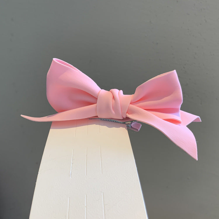 Children's Big Bow Hairpin Stretch Cloth