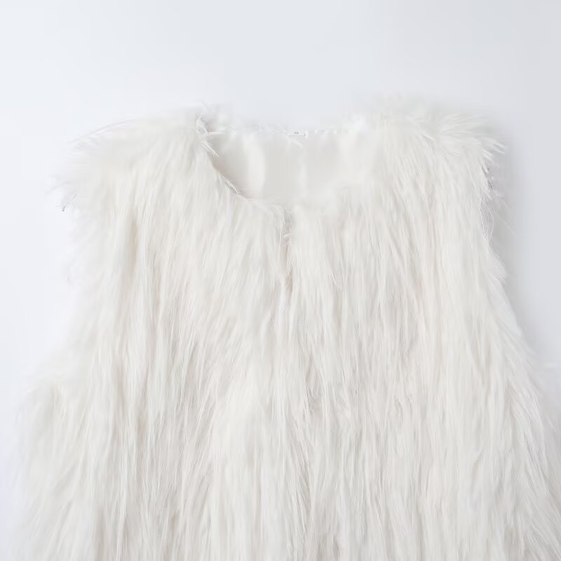 Women's Fashion Small Waistcoat Artificial Fur Vest