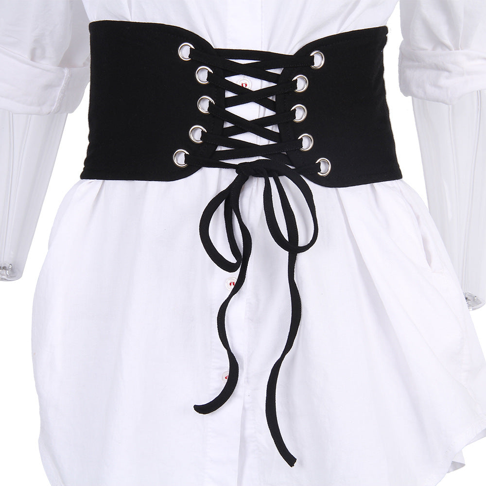 Trendy Clothing Accessories Knitted Pure Color Tied Belt
