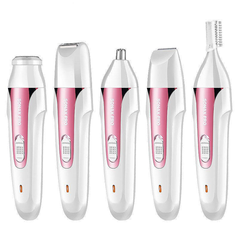 Multifunctional water washing and hair shaving machine