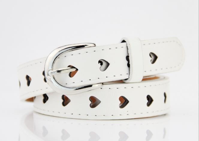 Peach Heart Thin Belt