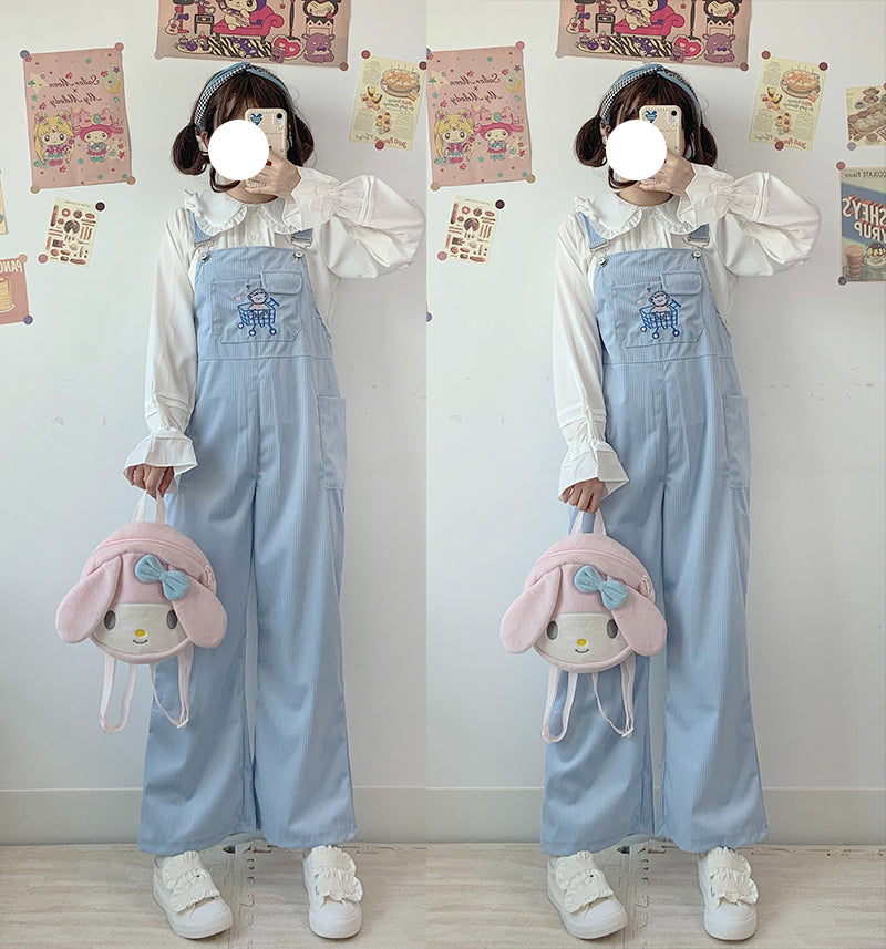 Autumn And Winter Japanese Girls Cute Corduroy Overalls