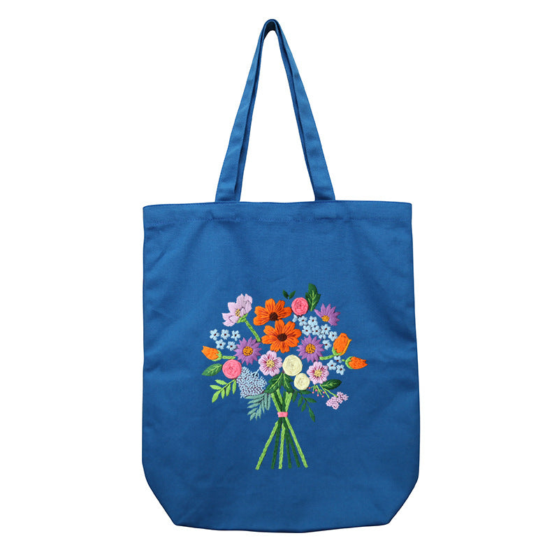Embroidery Handmade Diy Material Canvas Shoulder Bag