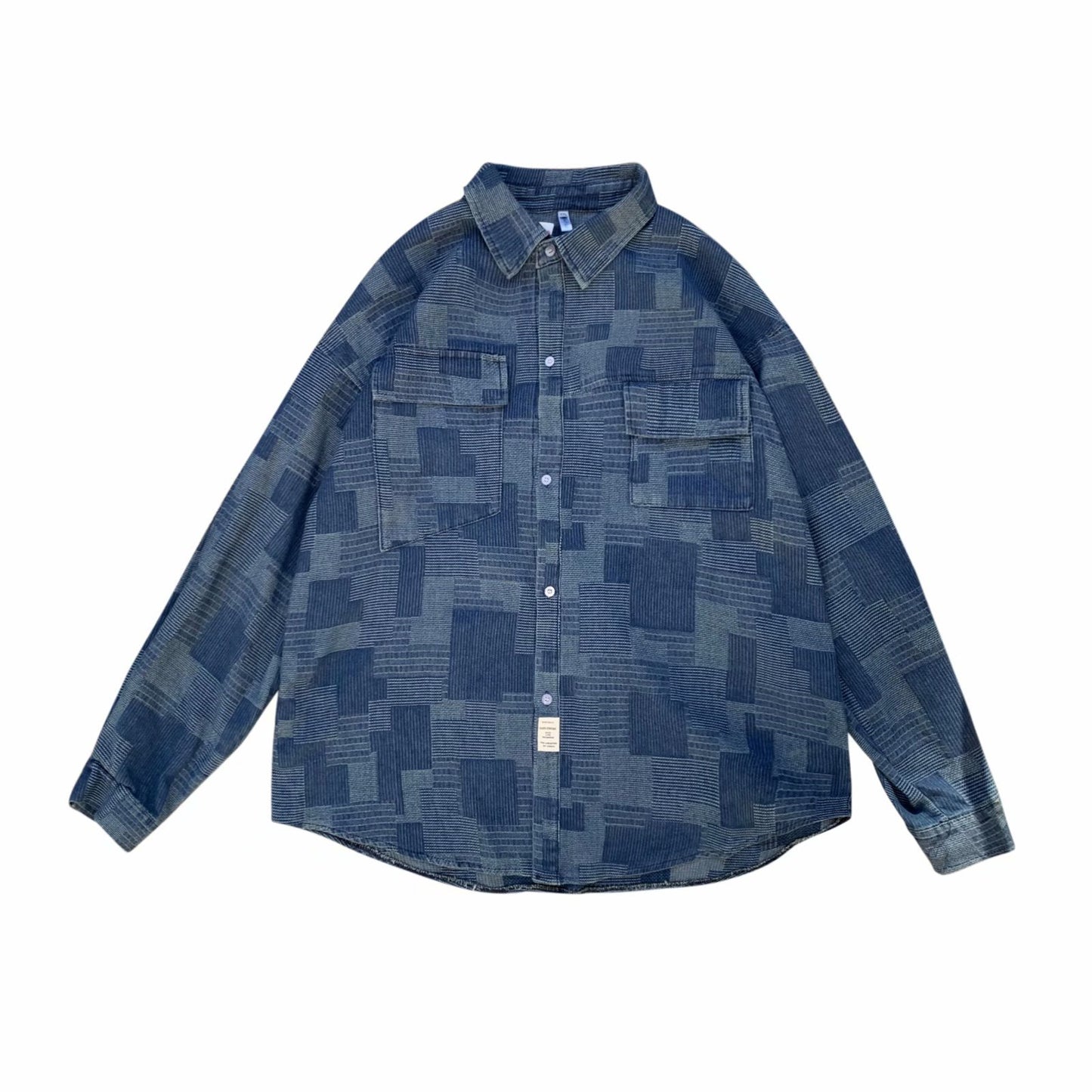 Men's Spring And Autumn Korean Style Trendy Ethnic Style Handsome Casual Shirt